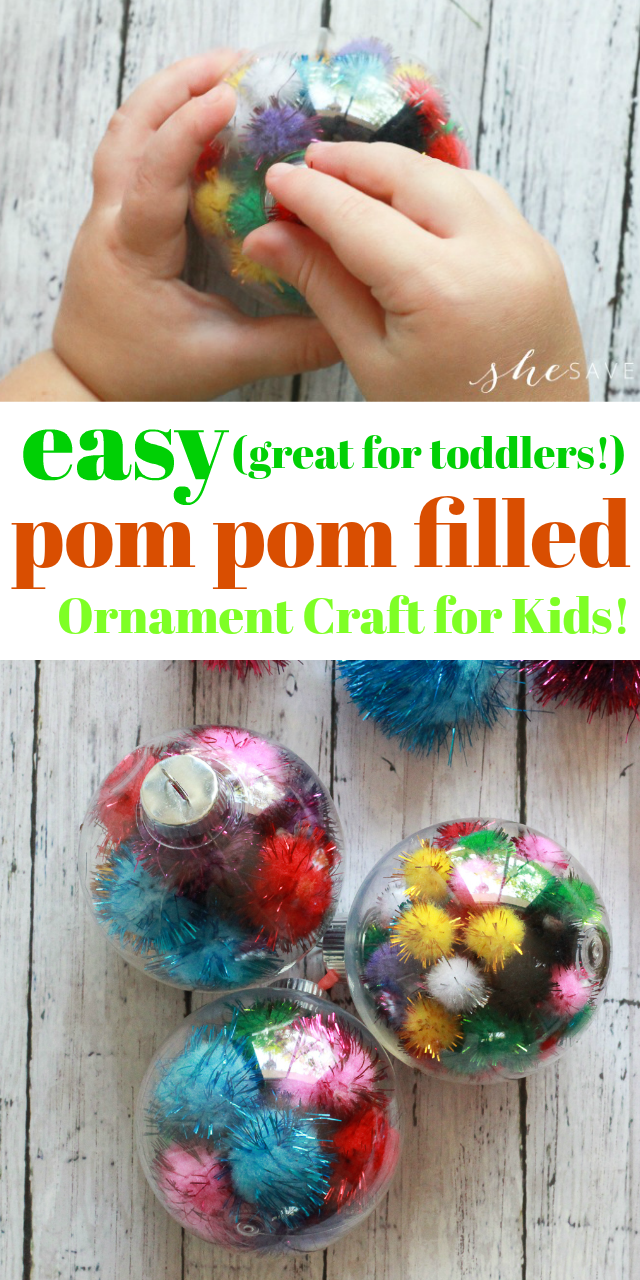 Pom Pom Ornament Crafts and Ideas for Toddlers