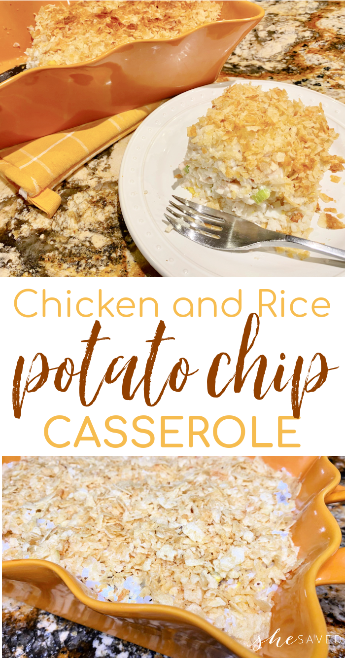 Chicken and Rice Potato Chip Casserole