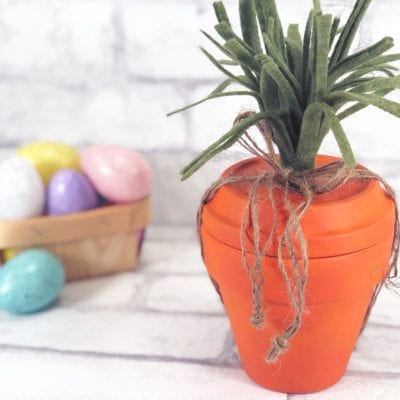 Terra Cotta Pot Carrot Craft for Easter!
