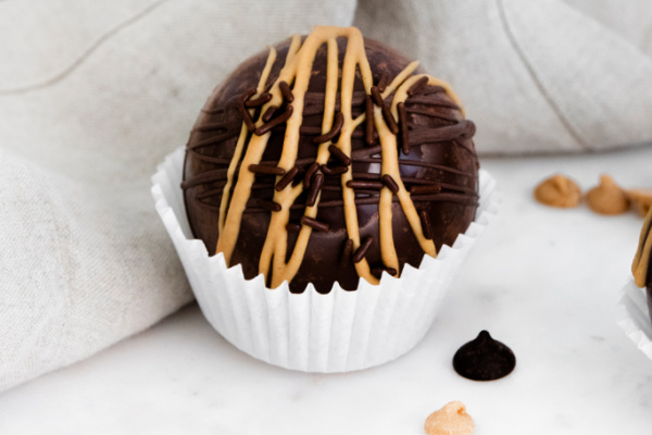 Peanut Butter Cup Chocolate Bomb