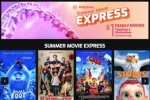 2021 Regal Cinemas $1 Summer Movie Schedule
