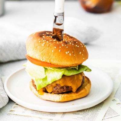 Easy Gourmet Air Fryer Burger Recipe