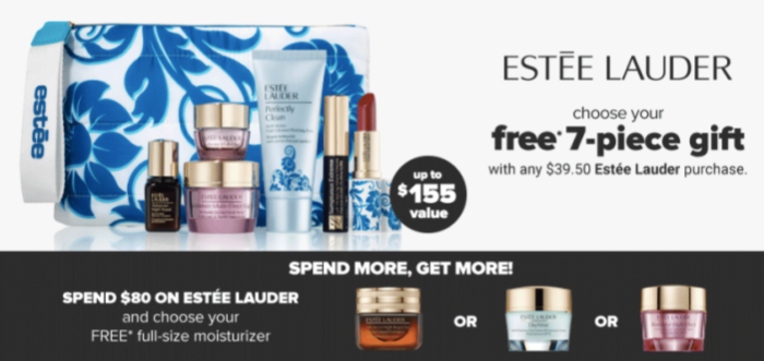 add for Estee Lauder free gift