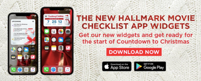 iphone with Hallmark Movie App