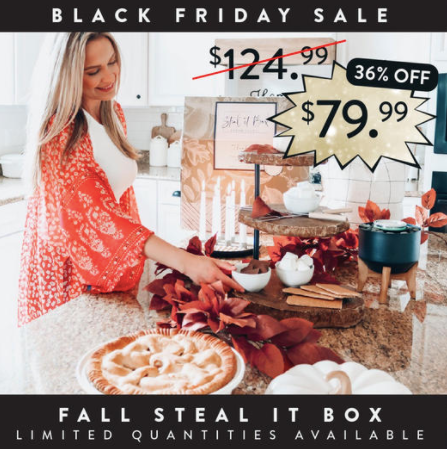 Ad for Decor Steals Fall Steal It Box