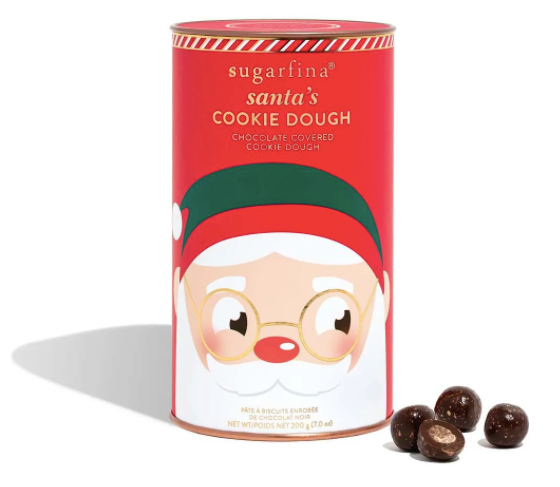 Santa canister with chocolates