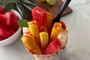 Mexican Fruit Cup with Tajin seasoning