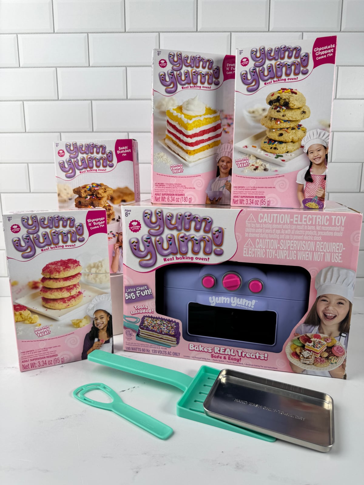 Target exclusive yumyum baking oven toy for kids on a counter in the box